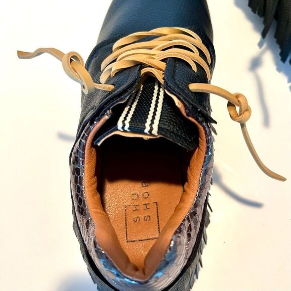 SHUSHOP ‘PEPA’ Black Sneakers 10 *NWT* - Picture 5 of 13